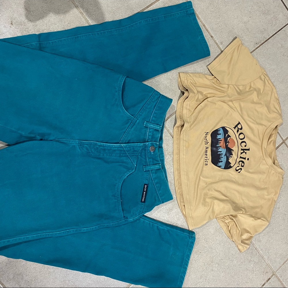 size 28 Vintage Teal Rockies